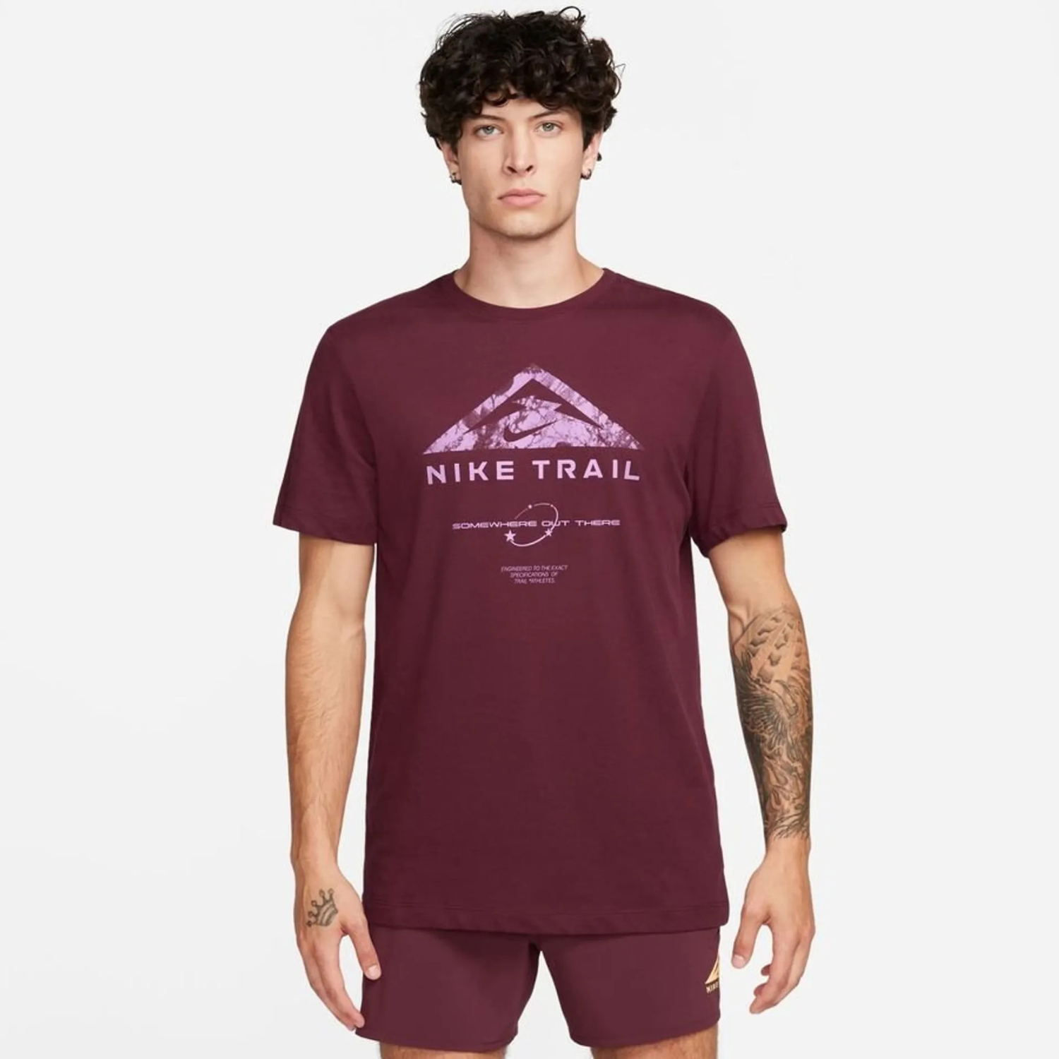 T-shirt Trail Dri-FIT Bordeaux